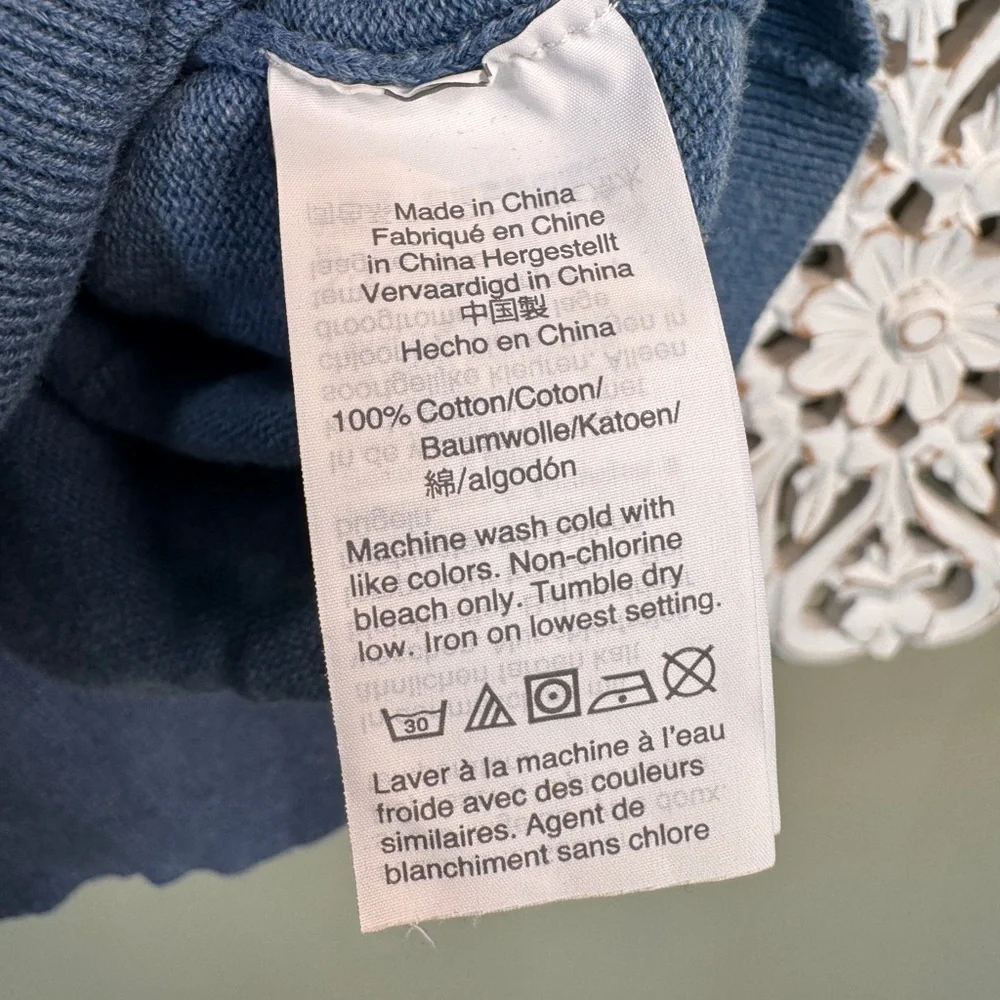J. Crew Men’s Blue Half-Zip Mock Neck Sweater